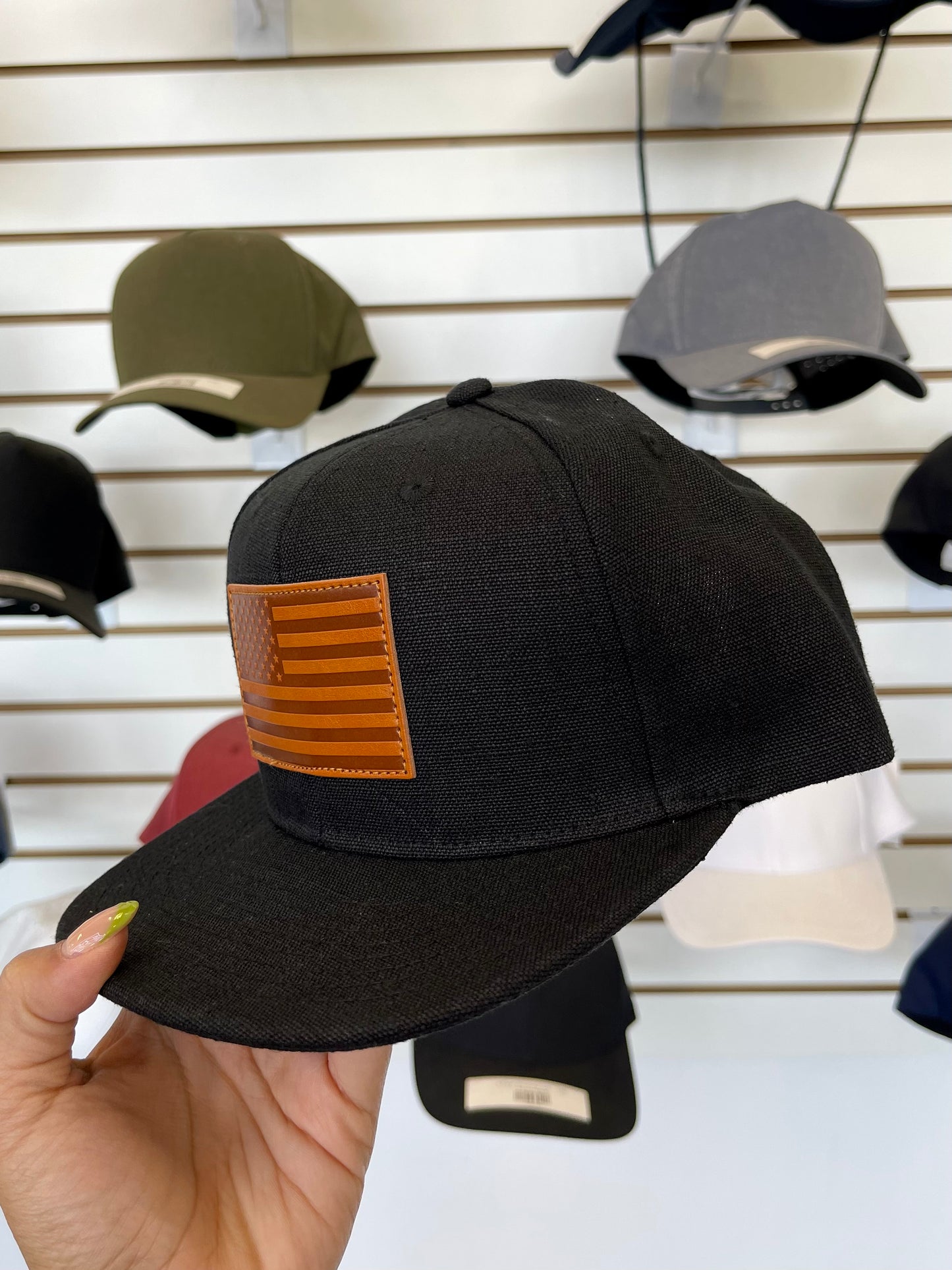 USA Flag Hat SnapBack flat bill