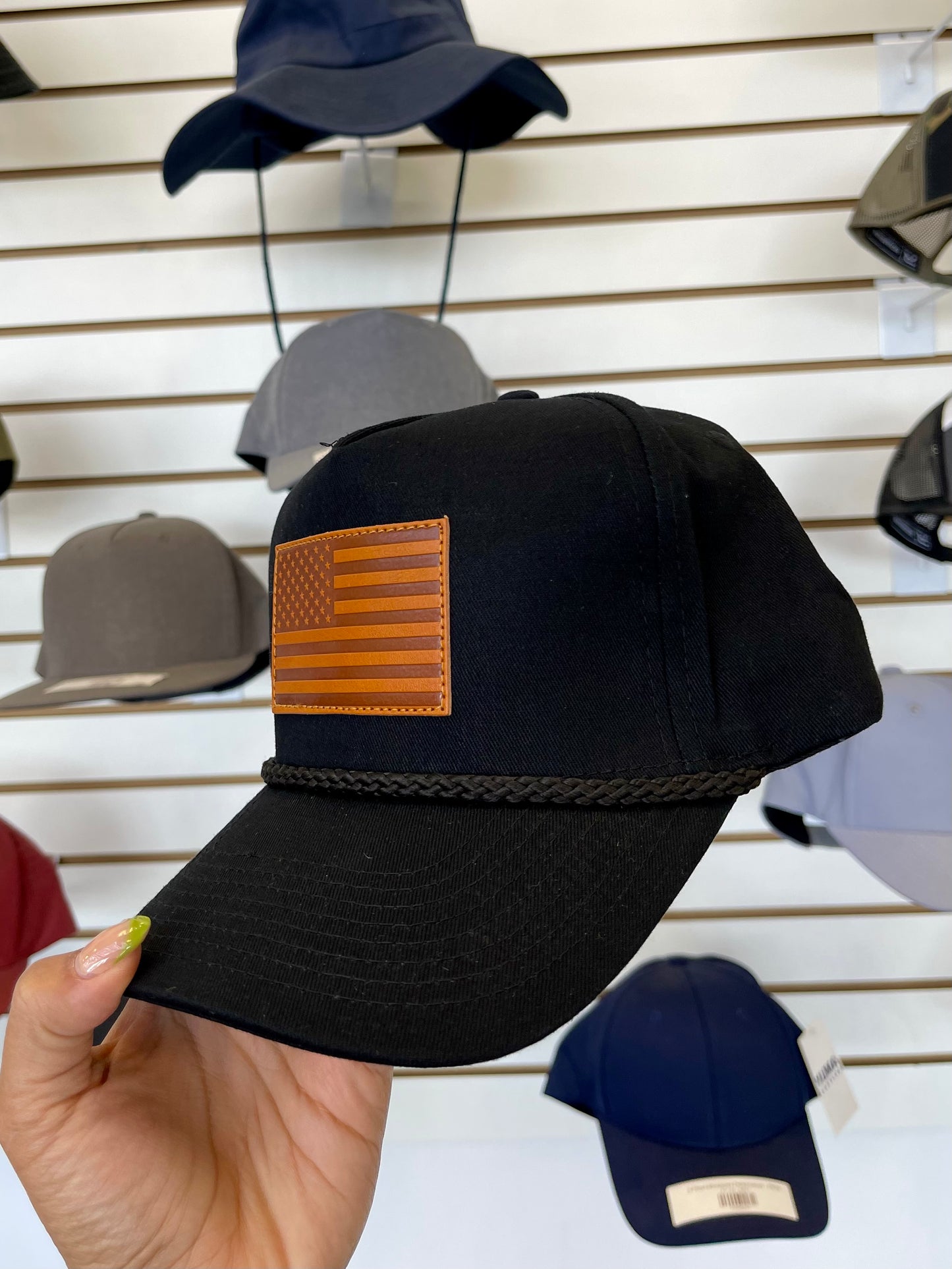 USA Flag Rope Hat SnapBack