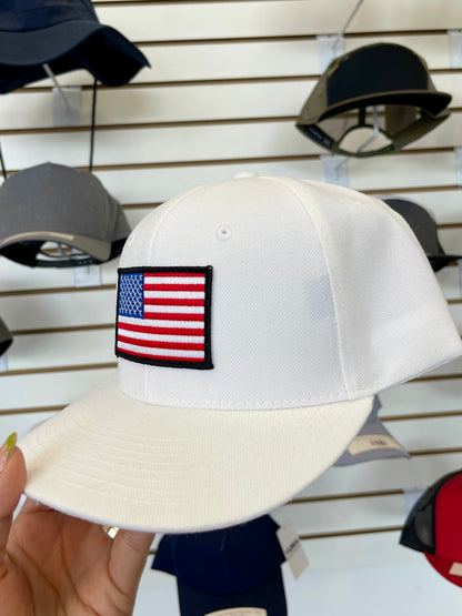 USA Flag Hat SnapBack curve bill