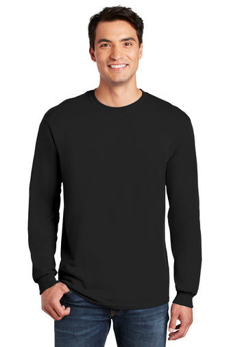 5400 Gildan® - Heavy Cotton™ 100% Cotton Long Sleeve T-Shirt - black