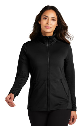 Port Authority® Ladies Accord Stretch Fleece Full-Zip - SUNSET