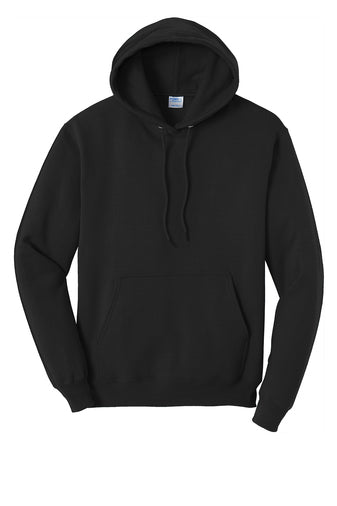 PC78H Port & Company® Core Fleece Pullover Hooded Sweatshirt - BLK