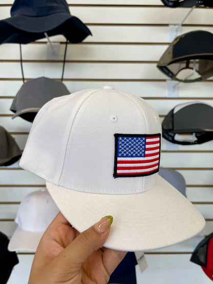 USA Flag Hat SnapBack curve bill