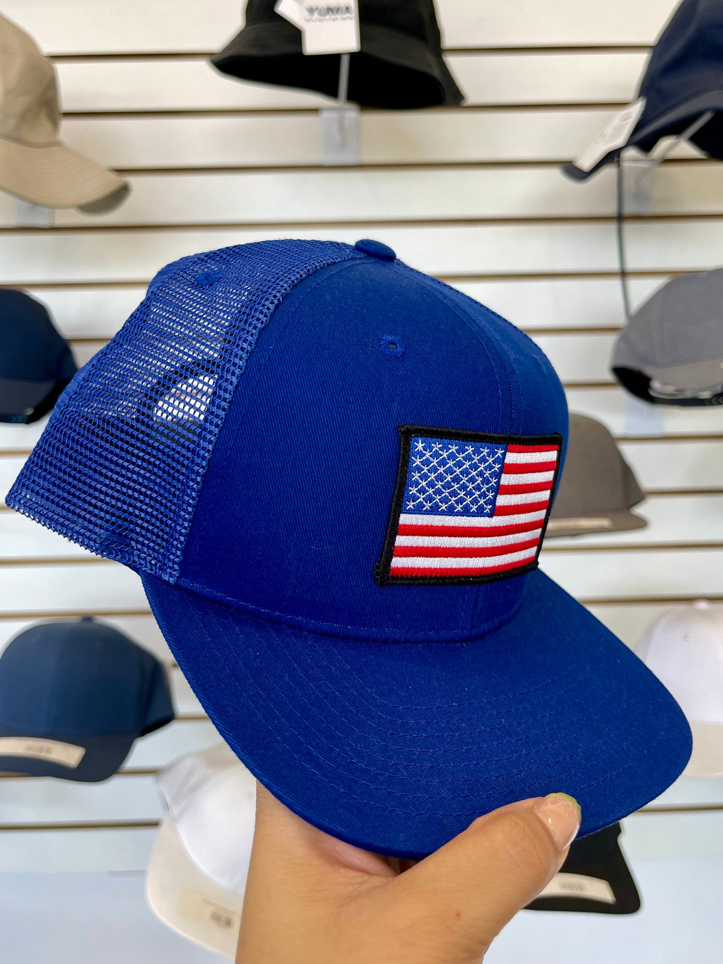 USA Flag Hat SnapBack flat bill