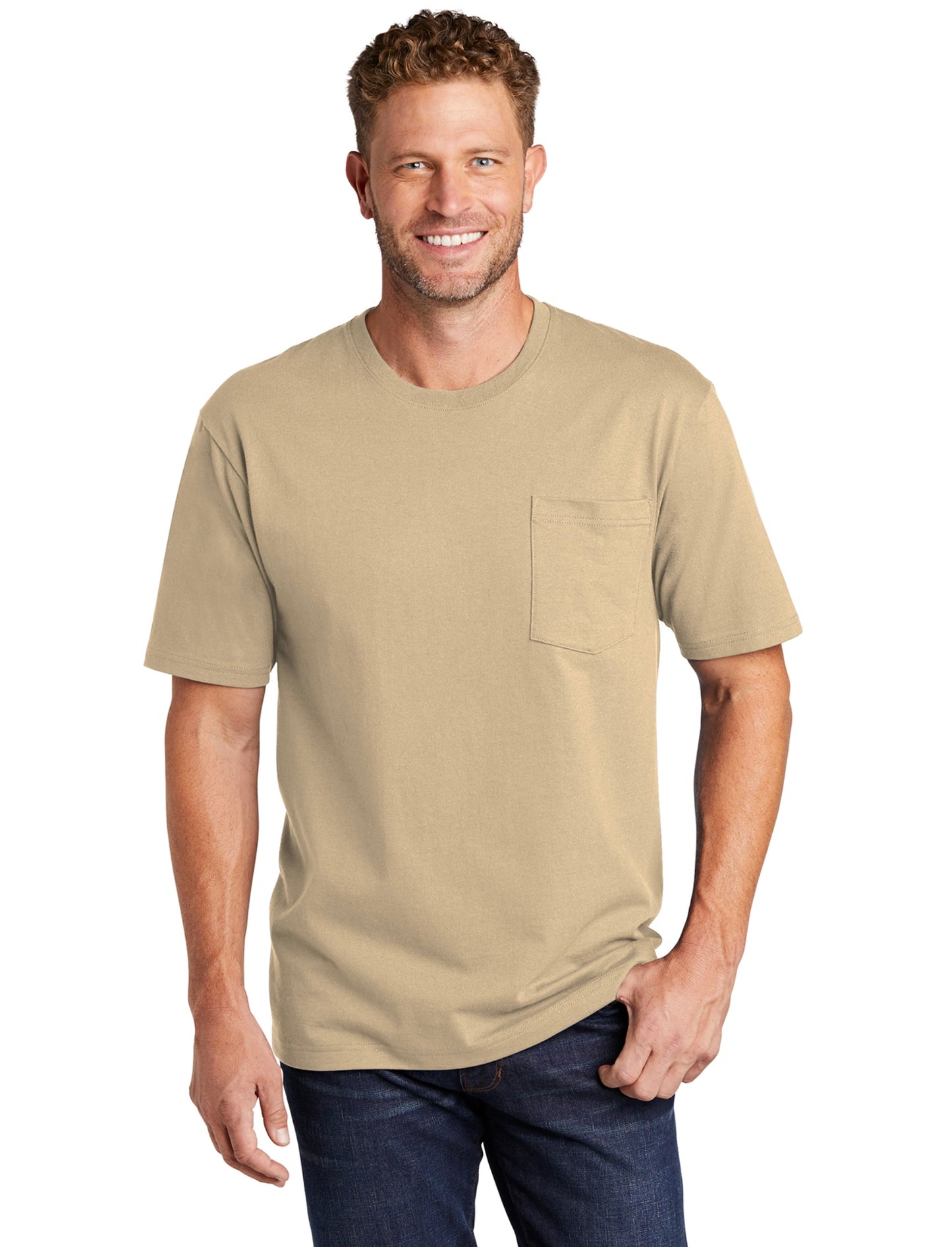 CS430 CornerStone ® Workwear Pocket Tee - TAN