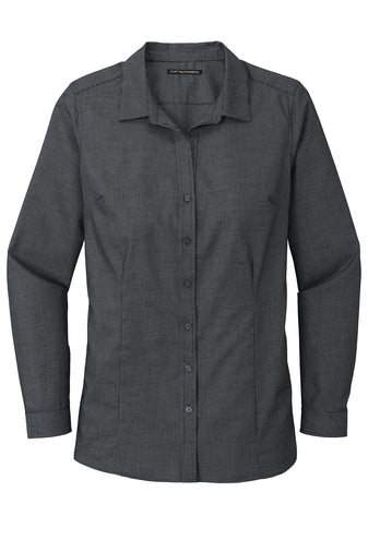 LW645 Port Authority® Women's Pincheck Easy Care Shirt