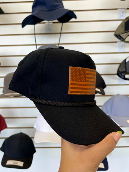 USA Flag Rope Hat SnapBack