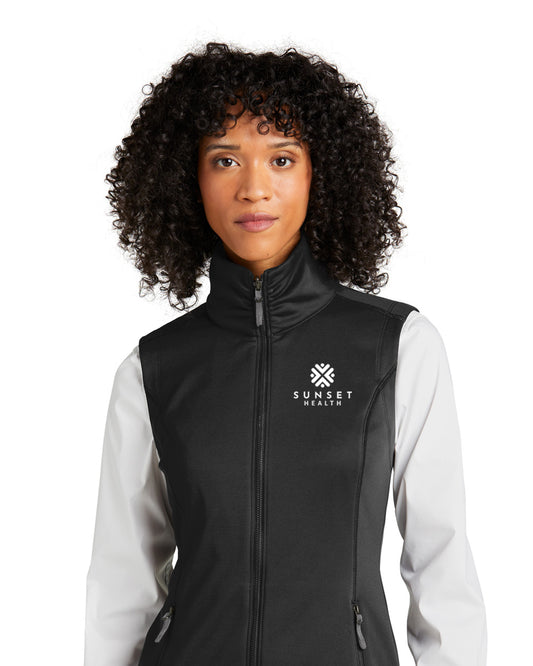 Port Authority® Ladies Collective Smooth Fleece Vest - SUNSET