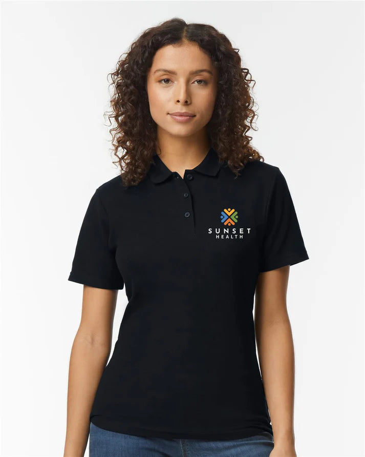 64800L  Gildan Softstyle® Women’s Pique Polo - SUNSET