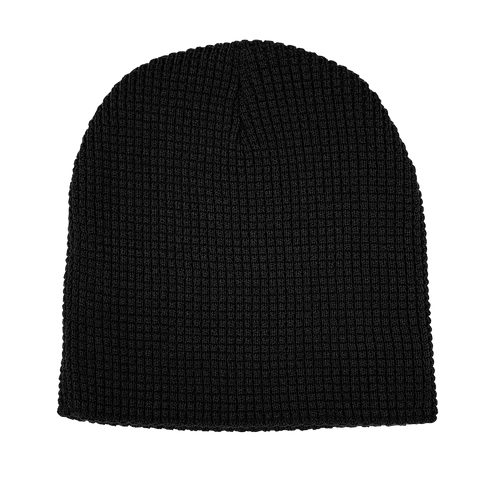 8" Waffle Knit Skull Beanie - WK75