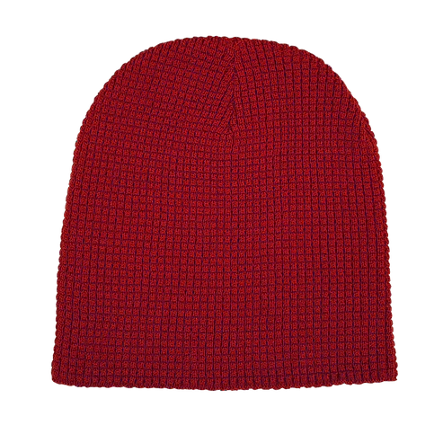 8" Waffle Knit Skull Beanie - WK75