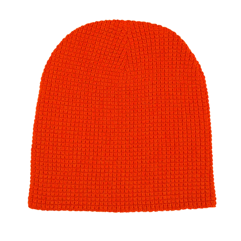 8" Waffle Knit Skull Beanie - WK75