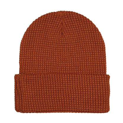 12" Waffle Knit Cuff Beanie - WK90