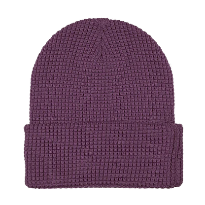 12" Waffle Knit Cuff Beanie - WK90