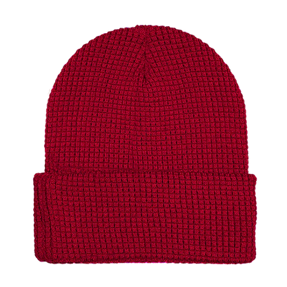 12" Waffle Knit Cuff Beanie - WK90