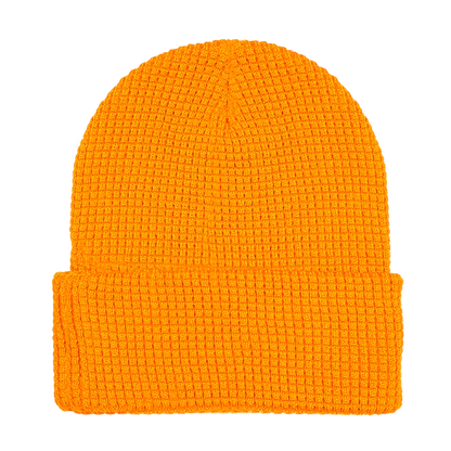12" Waffle Knit Cuff Beanie - WK90