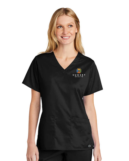 WW4560 Wink® Women’s WorkFlex™ V-Neck Top - SUNSET