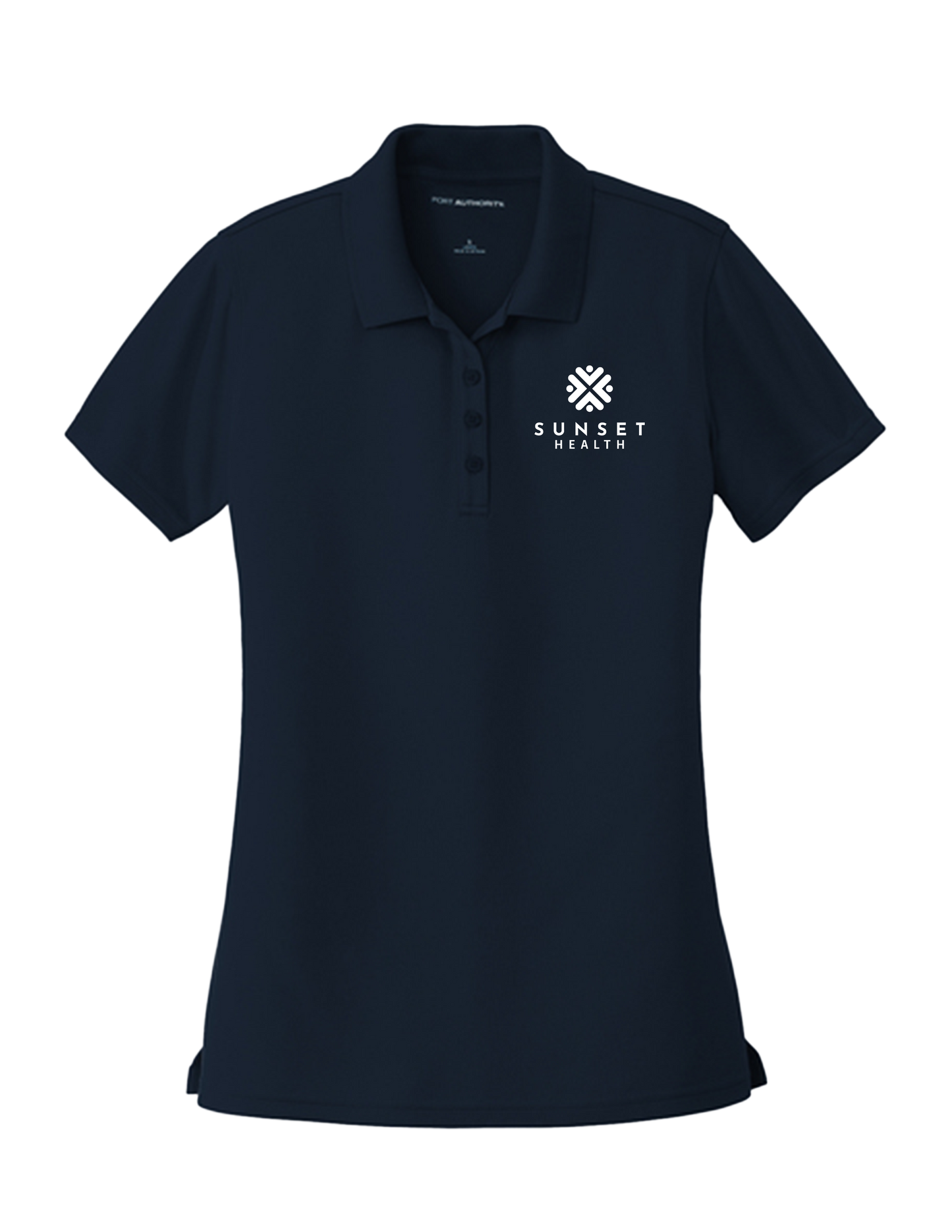 LK110 Womens Polo Sunset Health